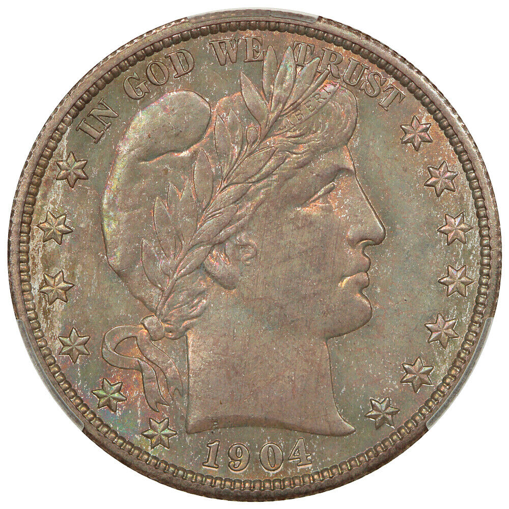 1904-S 50C CACG MS66 ex: D.L. Hansen - Barber Half Dollar - Deep, Complex Toning