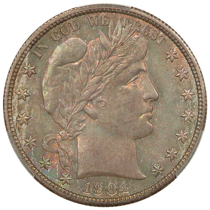 1904-S 50C CACG MS66 ex: D.L. Hansen - Barber Half Dollar - Deep, Complex Toning