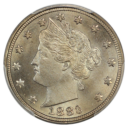 1883 5C PCGS MS67 (With CENTS) ex: D.L. Hansen