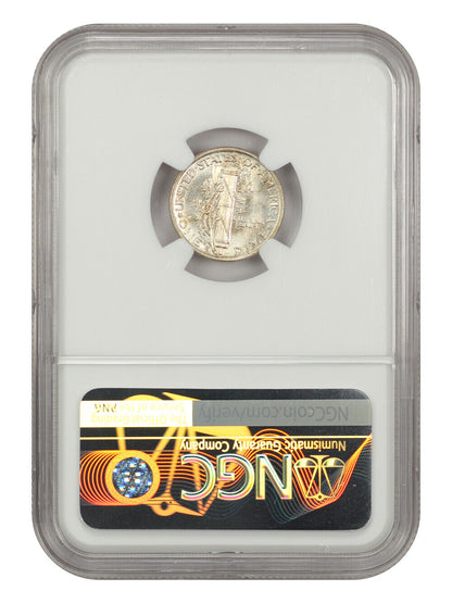 1943-S 10c NGC MS65 FB