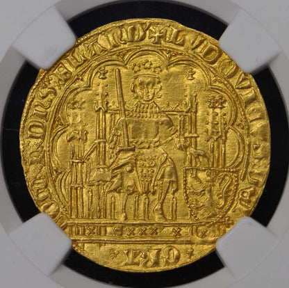 (1346-84) BELGIUM FLANDERS FR-152 CHA'OR NGC MS62