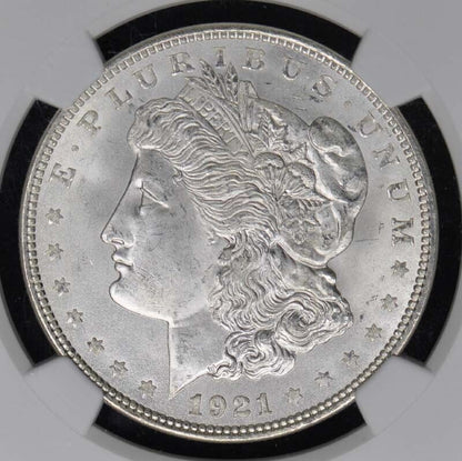 1921-D Morgan Dollar S$1 NGC MS67