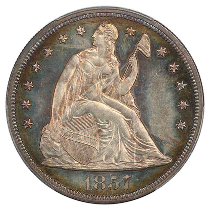 1857 $1 PCGS PR64 ex: D.L. Hansen