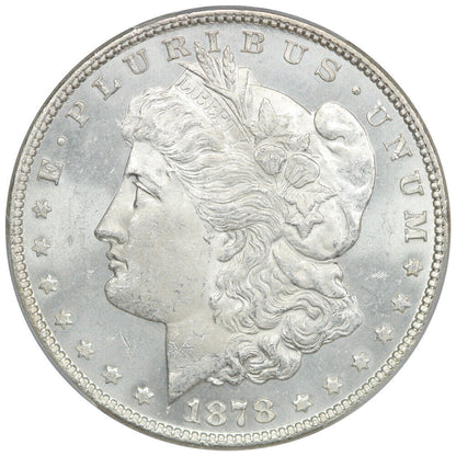 1878 7/8TF $1 PCGS MS63 (Strong) - Morgan Dollar - Popular Variety