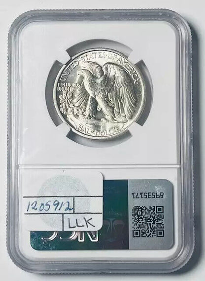 1946 S Walking Liberty Half Dollar NGC MS-66