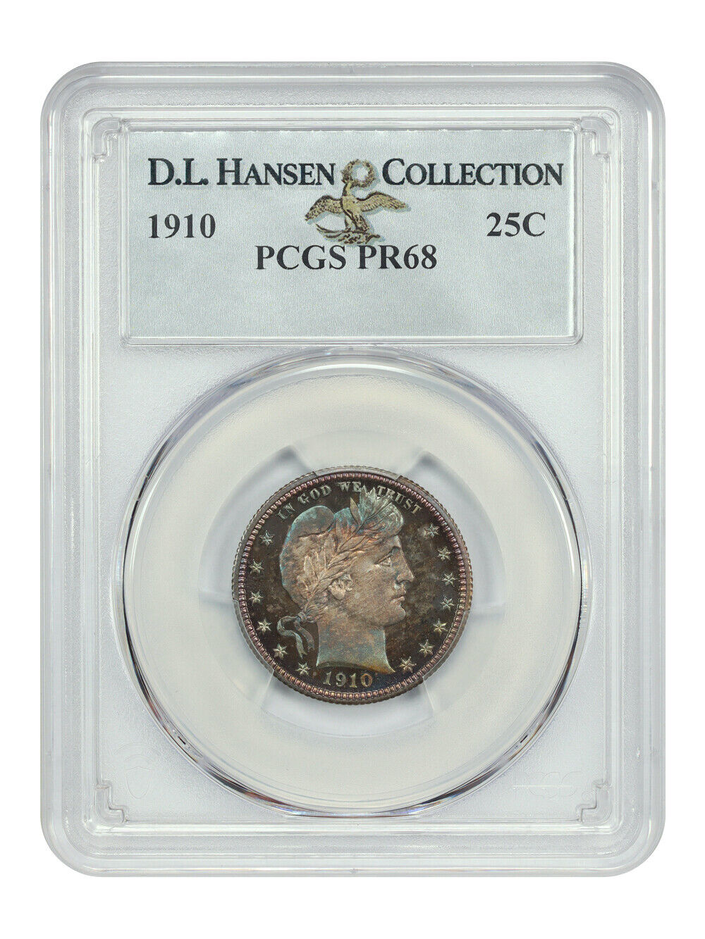 1910 25C PCGS PR68