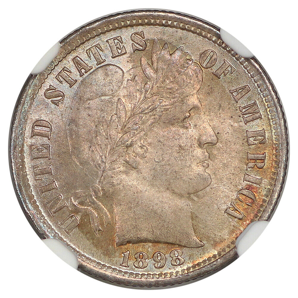 1898 10C NGC MS67 - Barber Dime