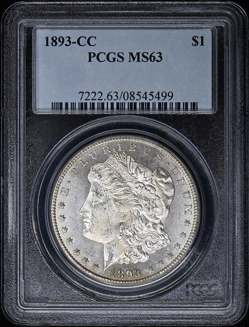 1893-CC $1 Morgan Dollar PCGS MS63