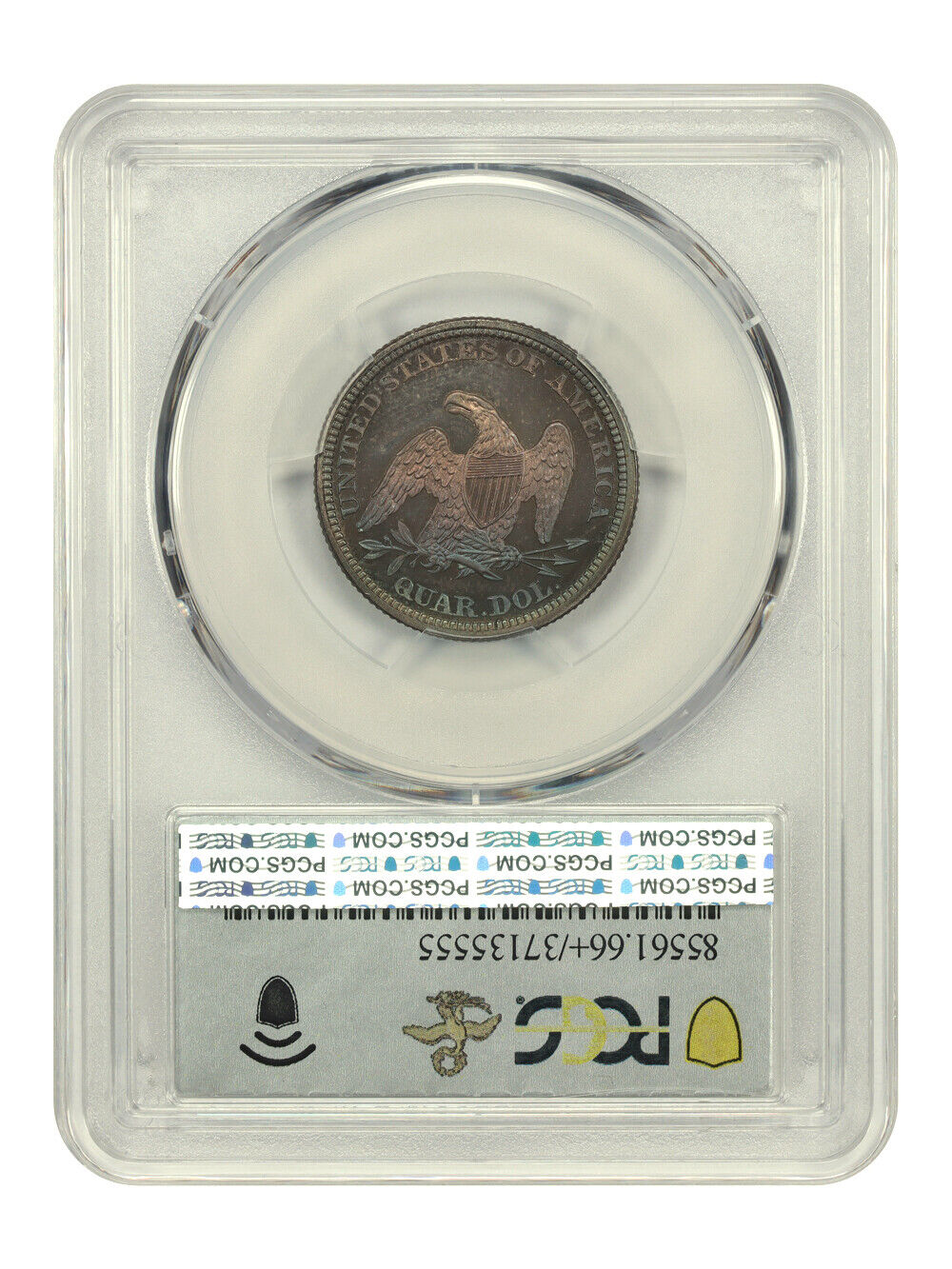 1865 25C PCGS/CAC PR66+CAM ex: D.L. Hansen - Liberty Seated Quarter