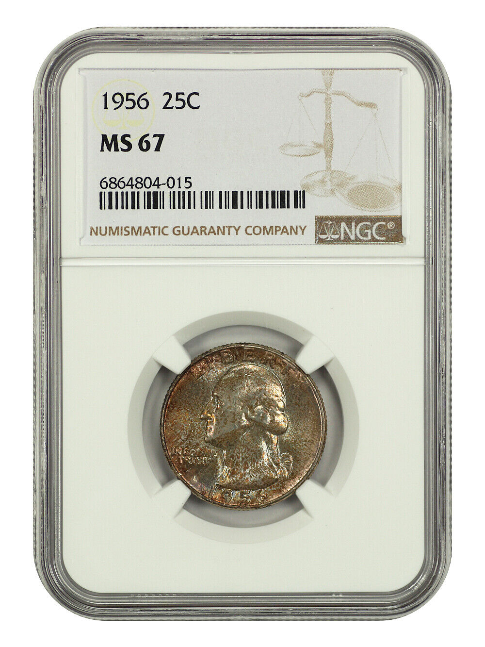 1956 25C NGC MS67 - Washington Quarter