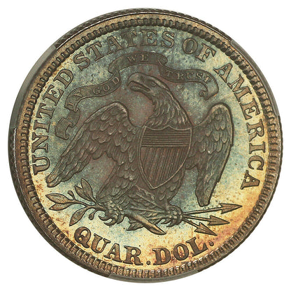 1886 25C CACG PR67+ ex: D.L. Hansen - Liberty Seated Quarter