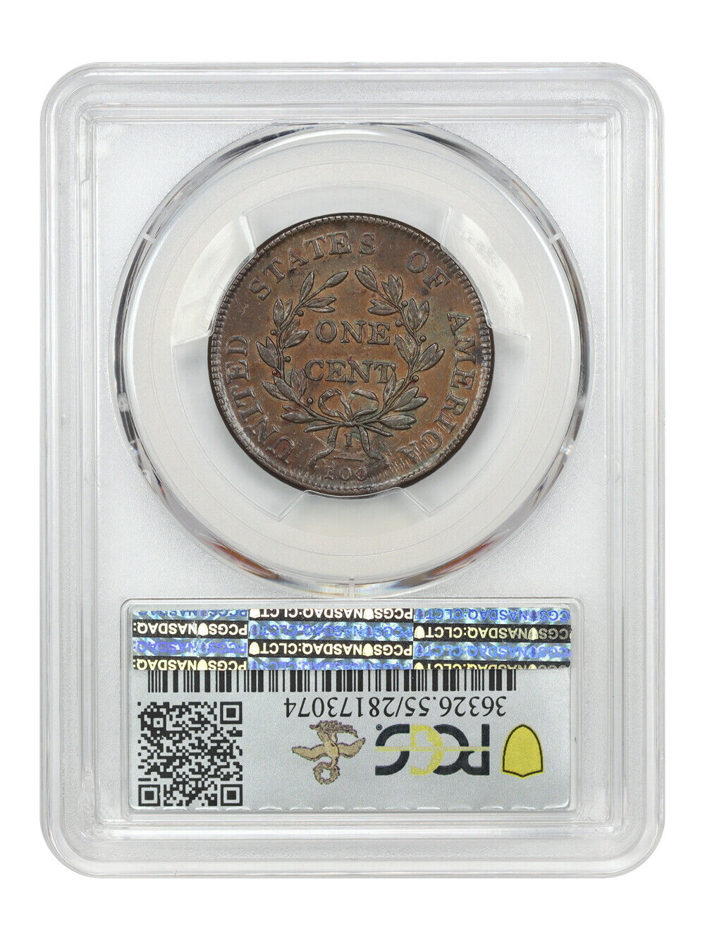 1802 1C PCGS/CAC AU55 (S-239) *Gold CAC* ex: D.L. Hansen