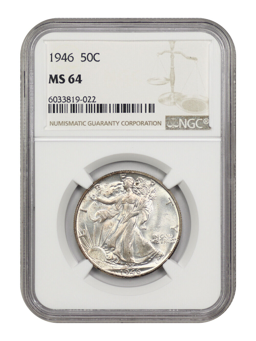 1946 50C NGC MS64