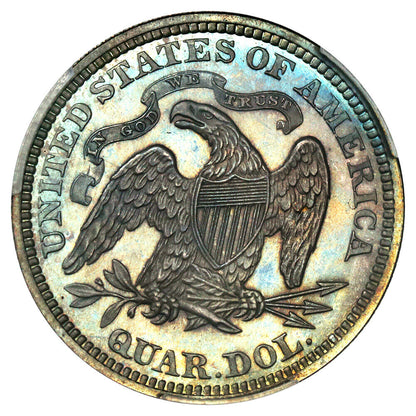 1868 25c PCGS Proof 66 ex: D.L. Hansen