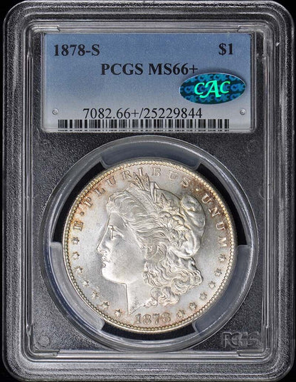 1878-S $1 Morgan Dollar PCGS MS66+ (CAC)