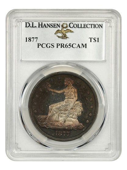 1877 Trade $1 PCGS Proof 65 CAM ex: D.L. Hansen