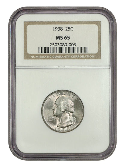 1938 25C NGC MS65 - Washington Quarter