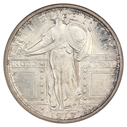 1917 25C NGC MS64FH (Type 1) - Standing Liberty Quarter