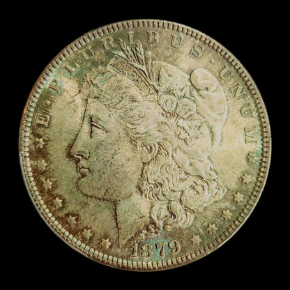 1879 P Morgan Silver Dollar PCGS MS-63 - BLUE TONING