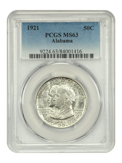 1921 50C Alabama PCGS MS63