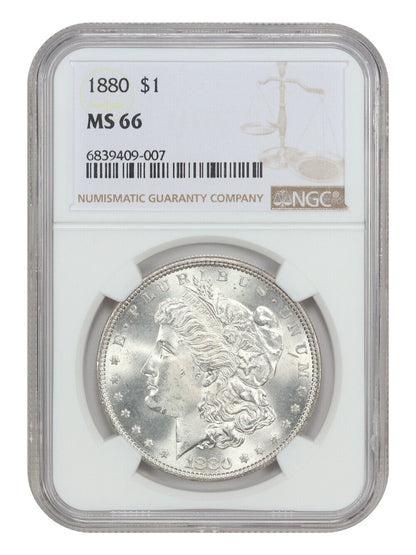 1880 $1 NGC MS66 - Morgan Dollar