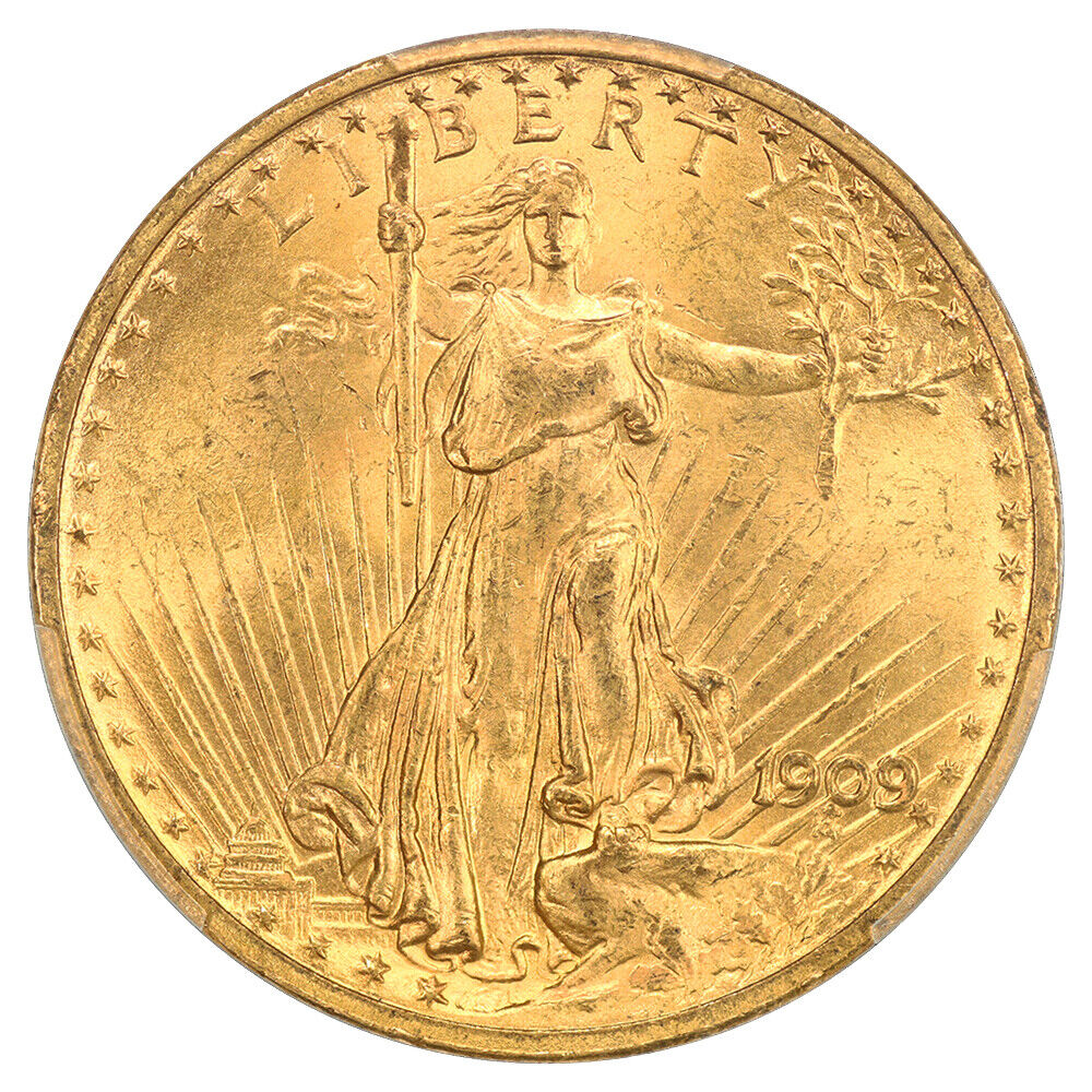 1909/8 $20 PCGS MS64 - St. Gaudens $20