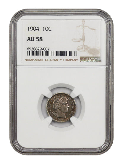 1904 10C NGC AU58