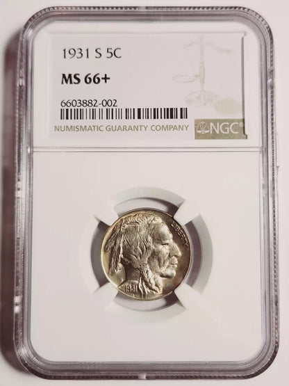 1931 S Indian Buffalo NGC MS-66+