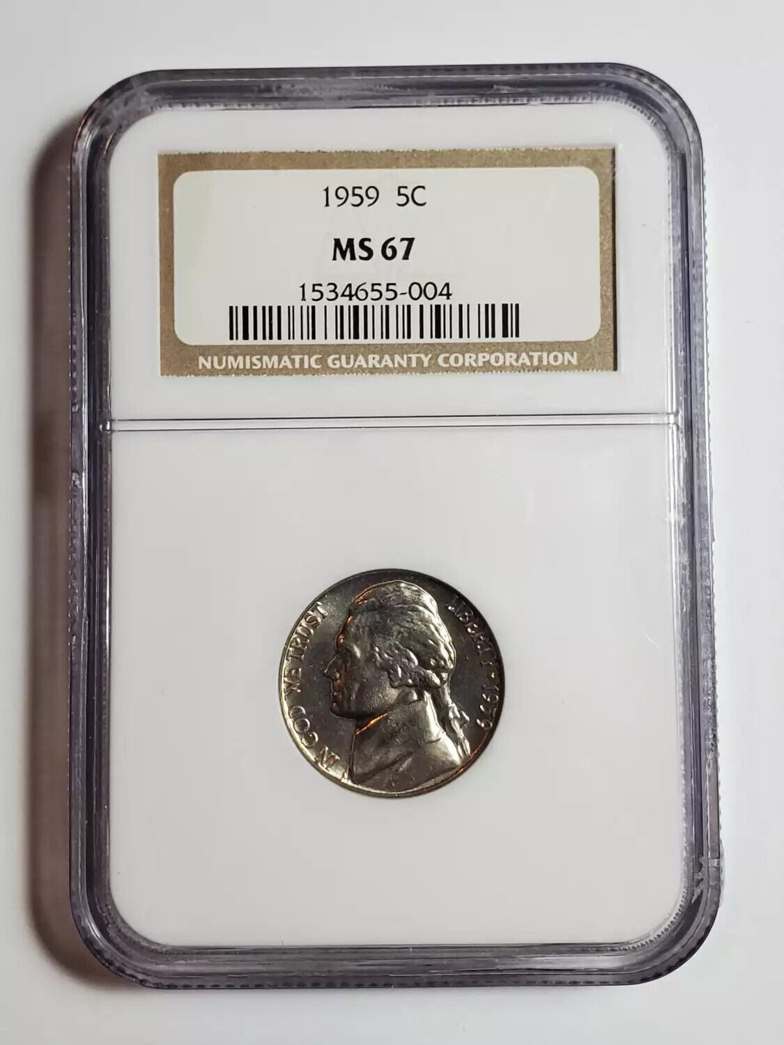 1959 P Nickel Jefferson NGC MS-67