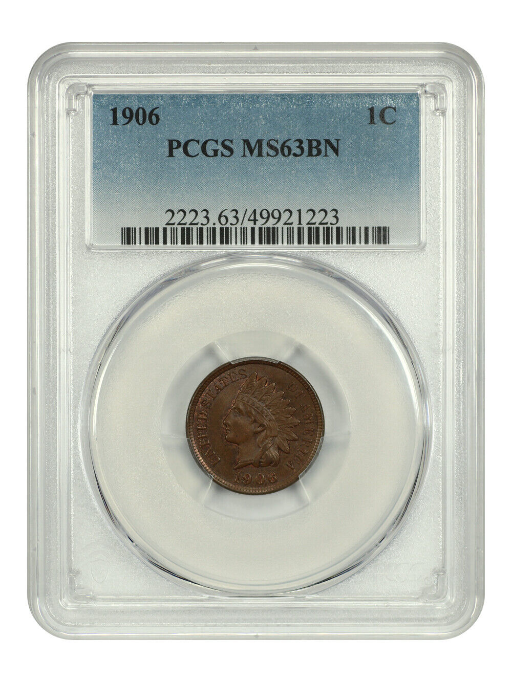 1906 1C PCGS MS63BN - Indian Cent