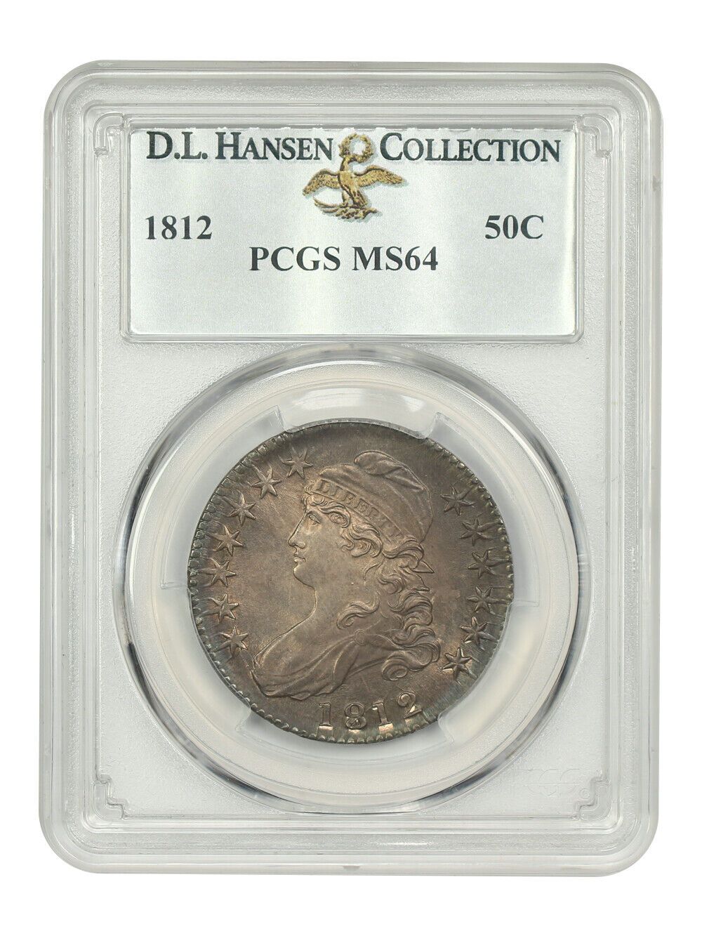 1812 50C PCGS MS64 ex: D.L. Hansen