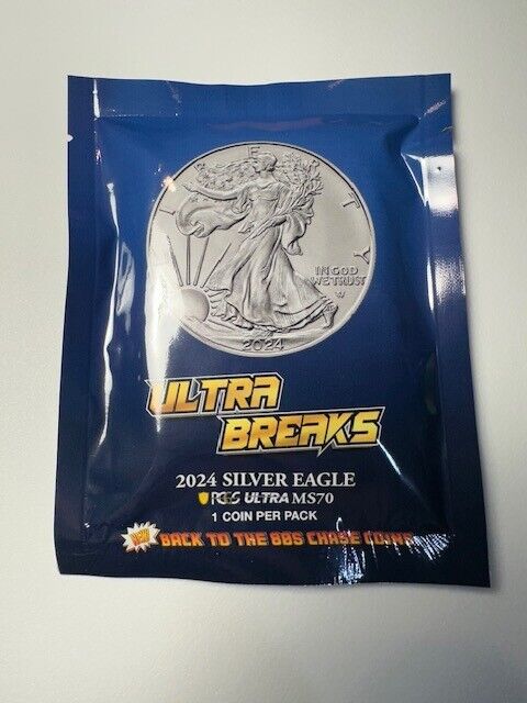 2024 $1 PCGS ULTRA BREAKS MS 70  SILVER EAGLE BACK TO THE 80'S SEALED PACK!