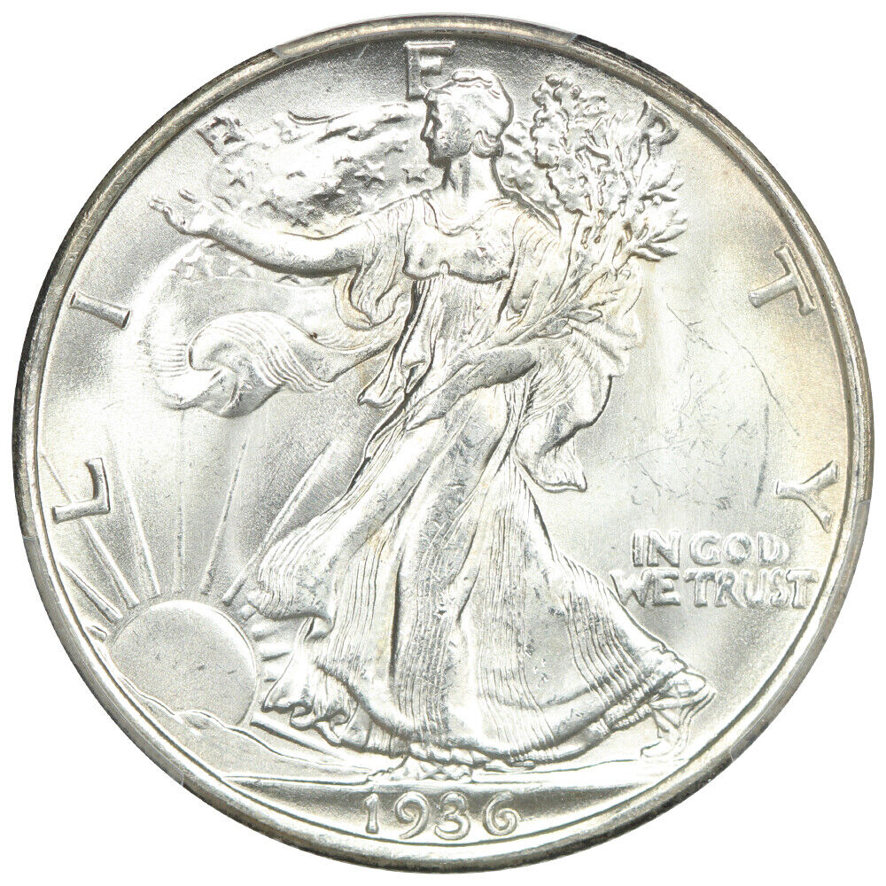 1936-D 50C PCGS MS64 - Walking Liberty Half Dollar