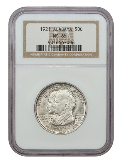 1921 50C Alabama NGC MS65