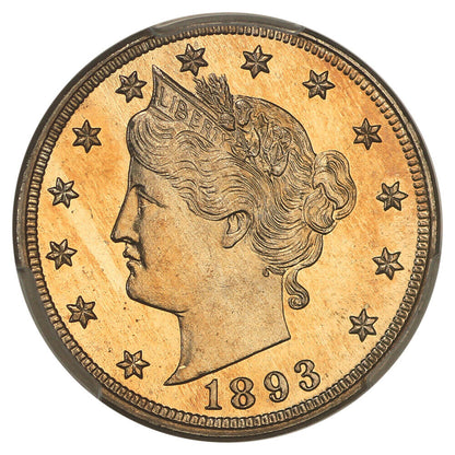 1893 5C PCGS PR67CAM