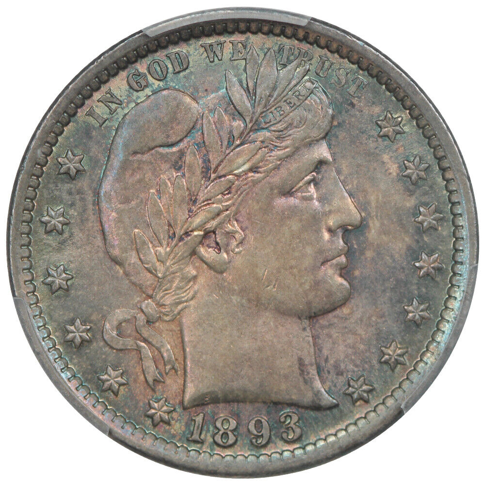 1893 25C PCGS MS64 - Barber Quarter