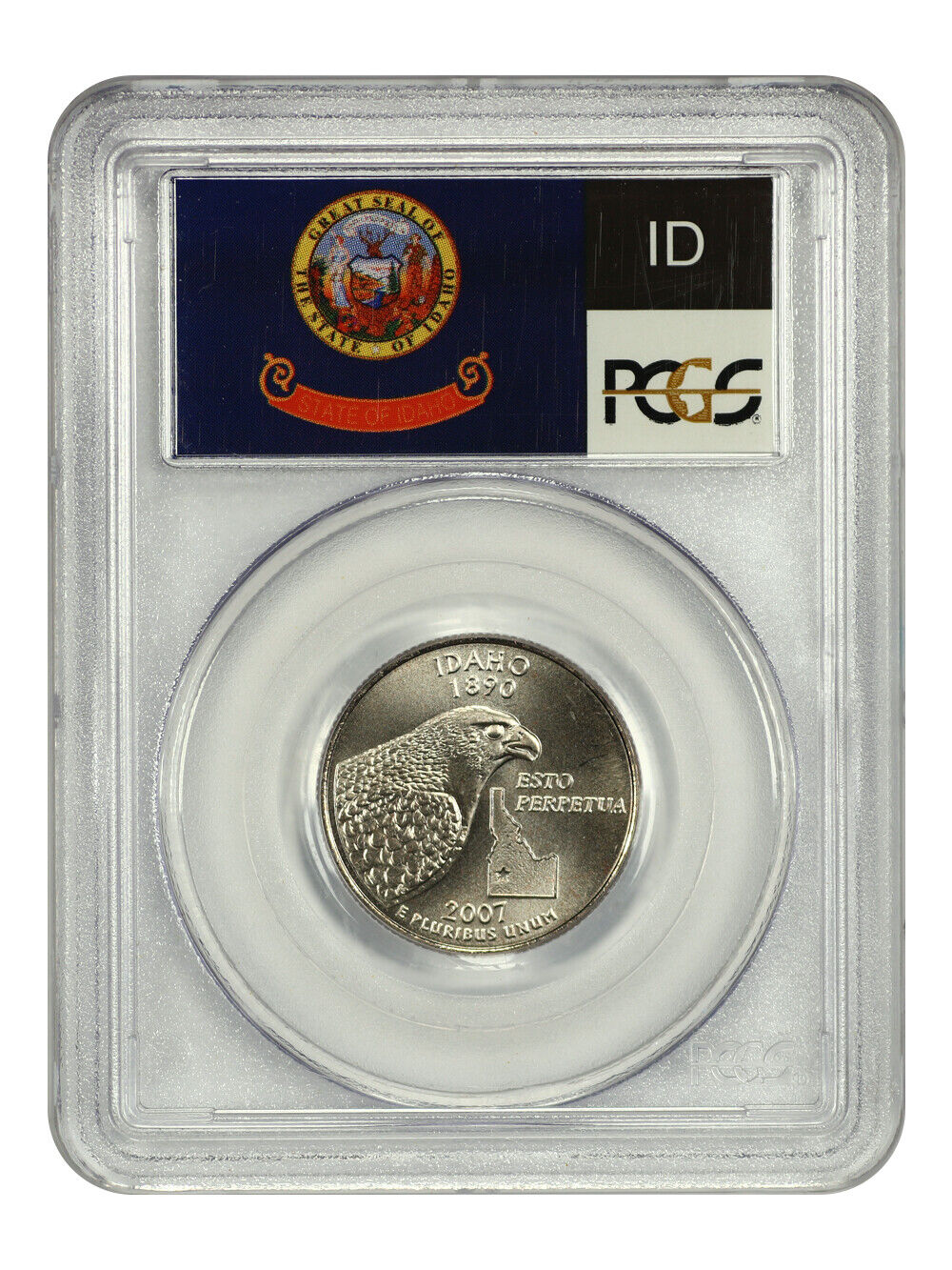 2007-D 25C Idaho PCGS SP68 (Satin Finish) - Washington 50 States Quarters