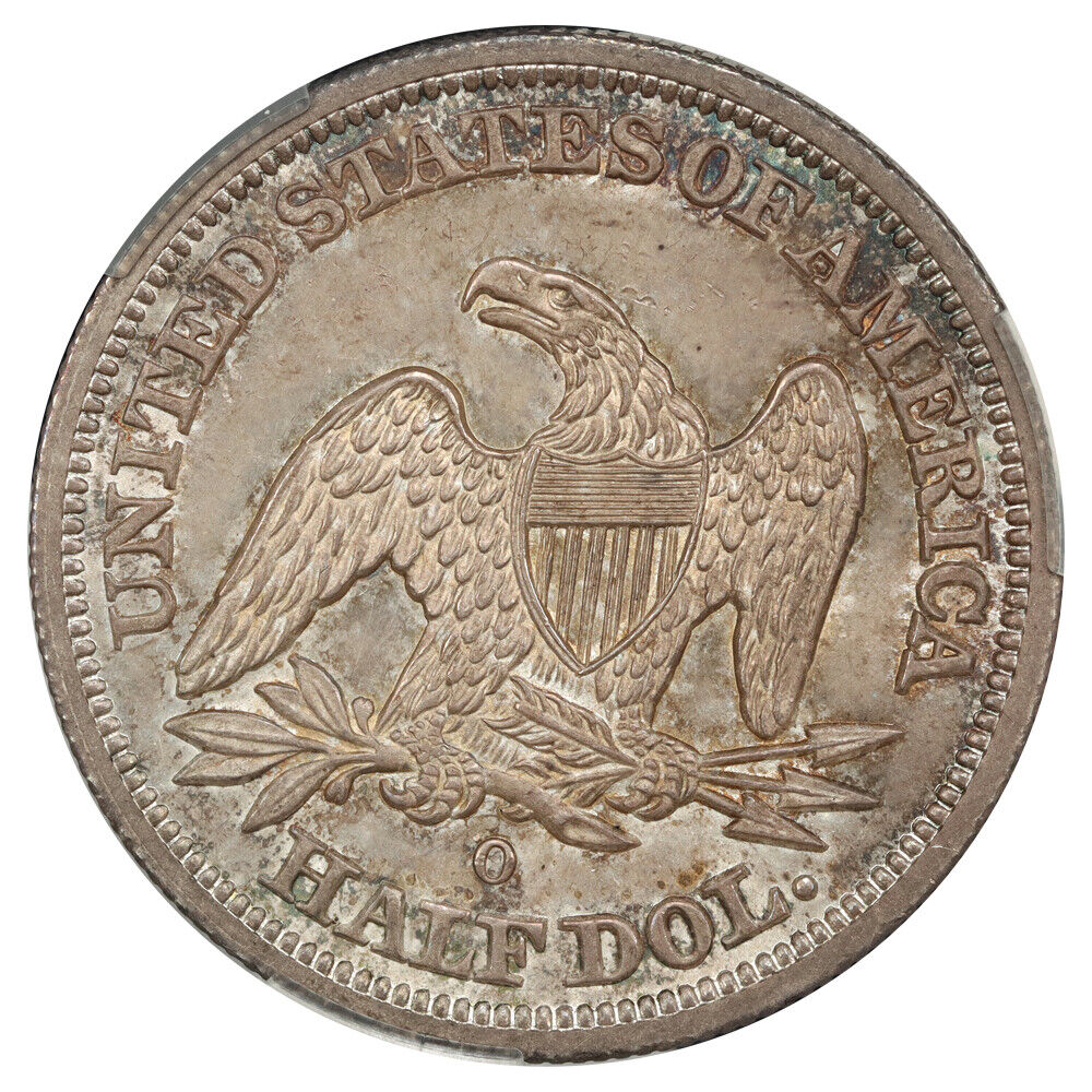 1845-O 50C CACG MS64+ ex: D.L. Hansen - Liberty Seated Half Dollar