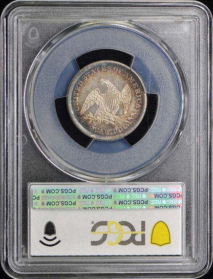 1838 No Drapery Seated Liberty Quarter 25C PCGS MS64