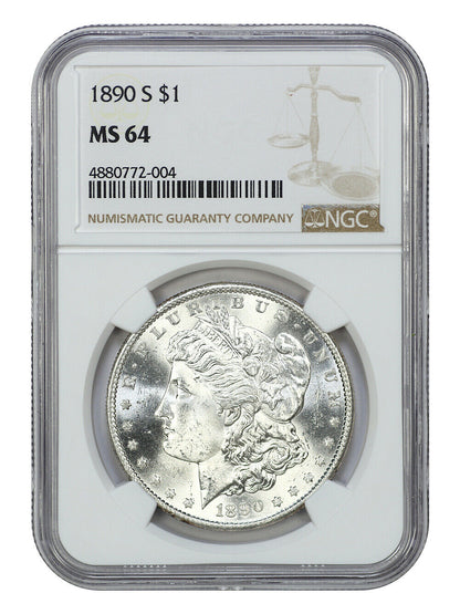 1890-S $1 NGC MS64 - Morgan Dollar