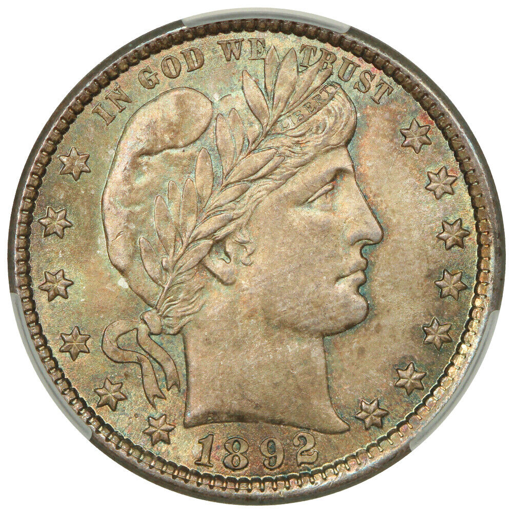 1892 25C CACG MS67+ ex: D.L. Hansen - Barber Quarter