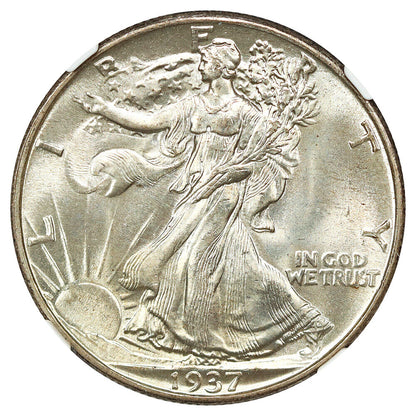 1937 50C NGC/CAC MS66+ - Walking Liberty Half Dollar