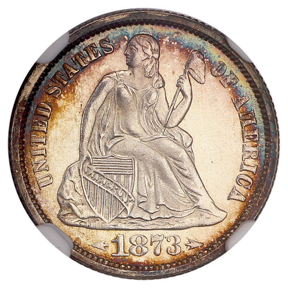 1873 10C NGC PR67 *Star* (Arrows)