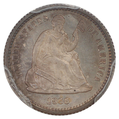 1866 H10C PCGS PR67 ex: D.L. Hansen