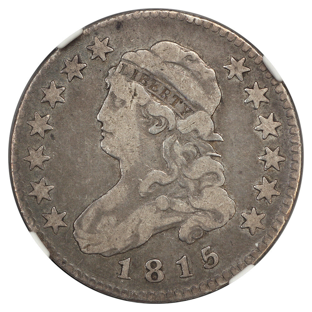 1815 25C NGC/CAC Fine 15 (Browning-1) - Capped Bust Quarter