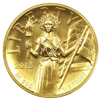 2015-W $100 High Relief PCGS MS70 (.9999 Fine Gold) - American Liberty Gold