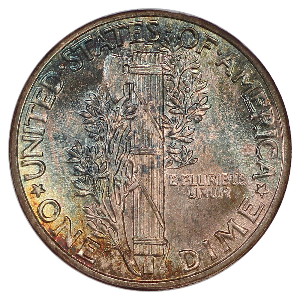 1937 10C NGC MS68FB - Mercury Dime