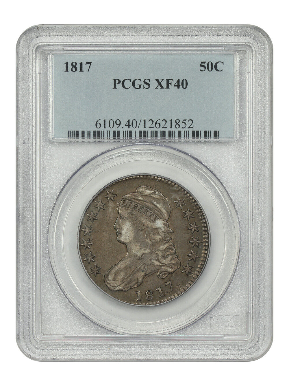 1817 50C PCGS XF40 - Capped Bust Half Dollar