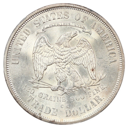 1875-CC Trade $1 PCGS MS64 ex: D.L. Hansen