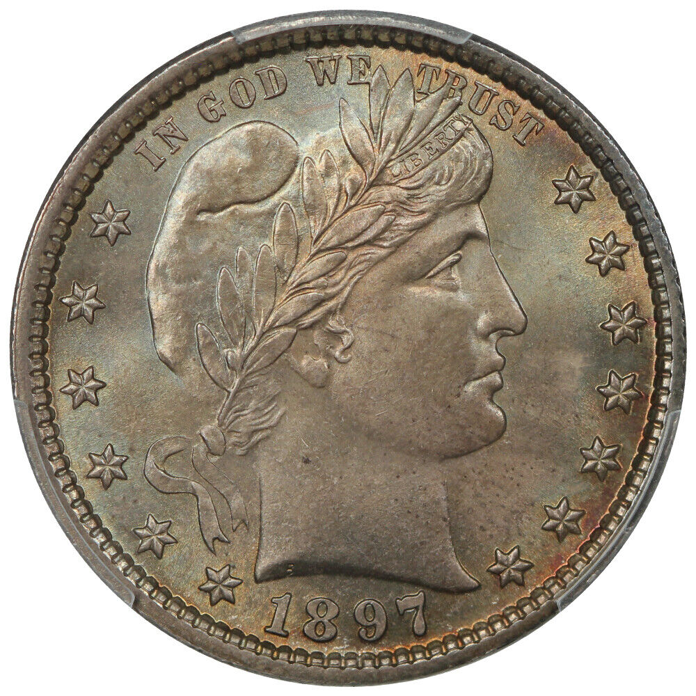 1897 25C PCGS MS67